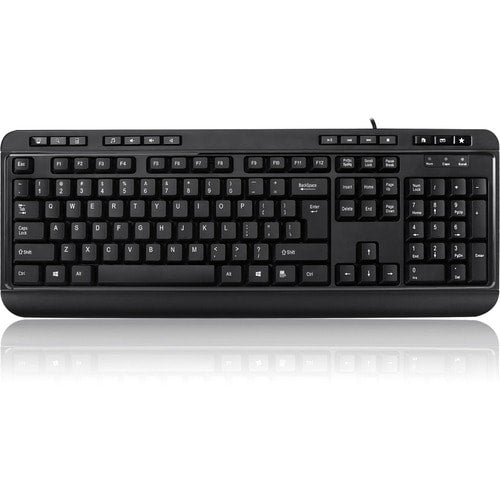 ADESSO Multimedia Desktop Keyboard with 3-Port USB Hub