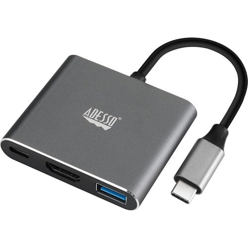 ADESSO 3-IN-1 USB-C Multi-Port Docking Station (TAA Compliant)