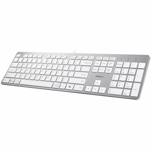 ADESSO USB-C Multi OS Scissor Switch Keyboard With CoPilot AI Hotkey And USB-C USB-A 3.5mm Aux Ports