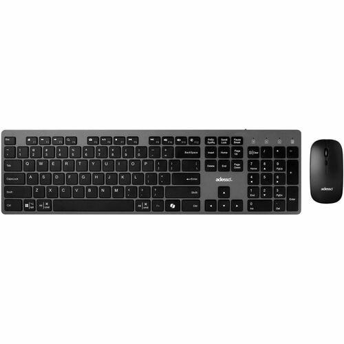 ADESSO Multi OS Wireless Scissor Switch Keyboard and Mouse With a CoPilot AI Hotkey and Quiet Switches