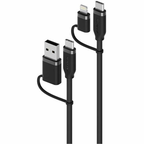 ALOGIC Elements Silicone 4-IN-1 USB 2.0 Cable 100W White-1.5m