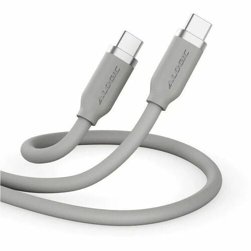 ALOGIC Elements Silicone 5A/240W USB2 USB-C to C Male Cable with cable tie 1m -Natural