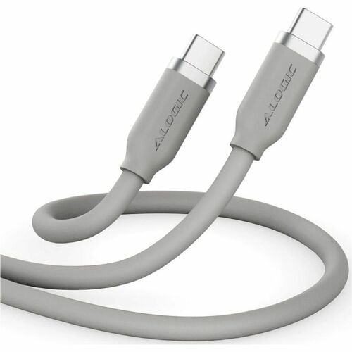 ALOGIC Elements Silicone 5A/240W USB2 USB-C to C Male Cable with cable tie 2m -Natural