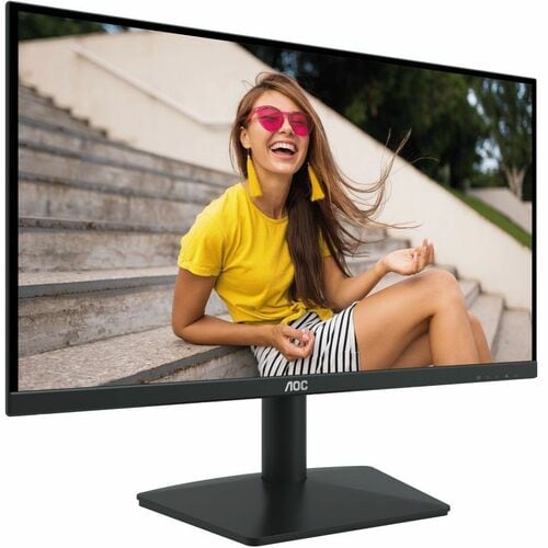 AOC 24B15H2 23.8in 100Hz FHD IPS Home and Business Monitor Flicker Free Low Blue Mode 1920x1080 16:9 8ms GTG 1000:1 Contrast 250 Nits VGA/HDMI Tilt VESA 75x75mm