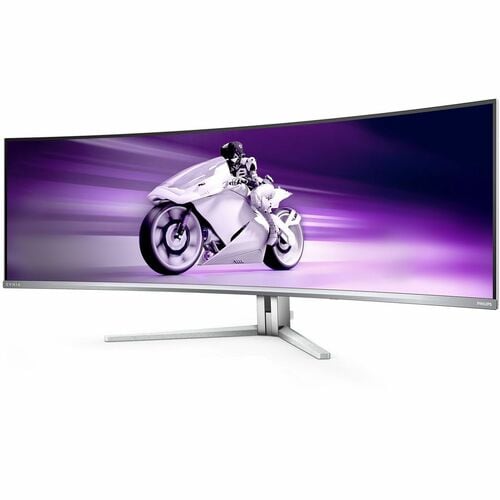 Philips Evnia 49M2C8900L 48.9in 144Hz Curved QD-OLED Gaming Monitor AmbiGlow 5120x1440 32:9 0.03ms GTG 1.5m:1 Contrast 250 Nits DP/HDMI/USB-C PD90W HUB SPK HDR400 Tilt/Swivel/Height/VESA