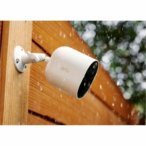 Arlo Pro 2K Outdoor Security Camera Wi-Fi with Colour Night Vision, HDR, Human Detection & Alexa - White