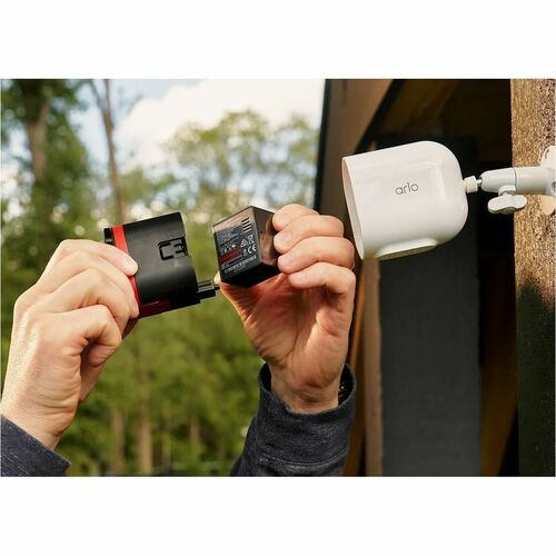 Arlo Pro 2K Outdoor Security Camera Wi-Fi with Colour Night Vision, HDR, Human Detection & Alexa - White