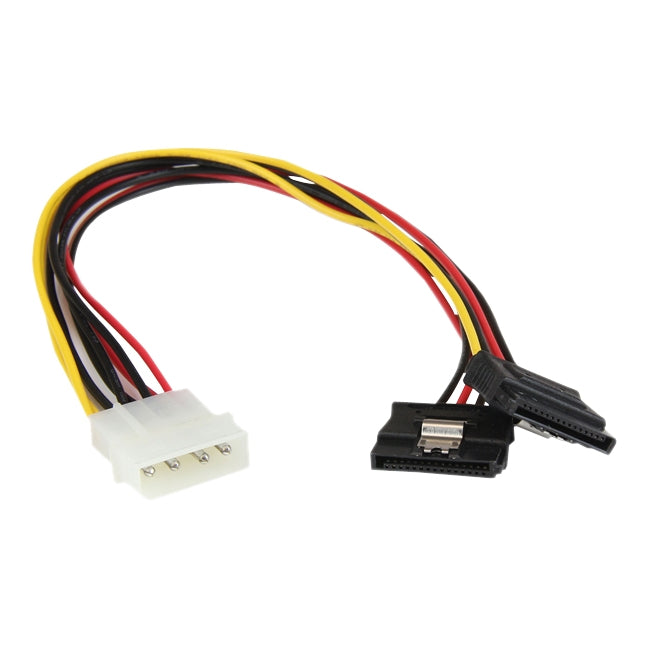 12 LP4 to 2x latching SATA Y Cable
