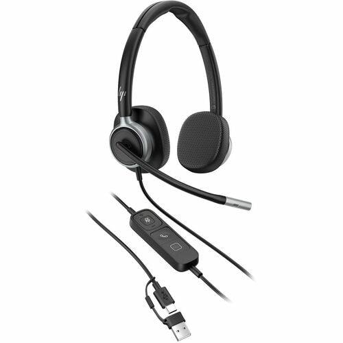 HP Poly Mission 625 AI Noise Reduction USB Headset for Professional Communications