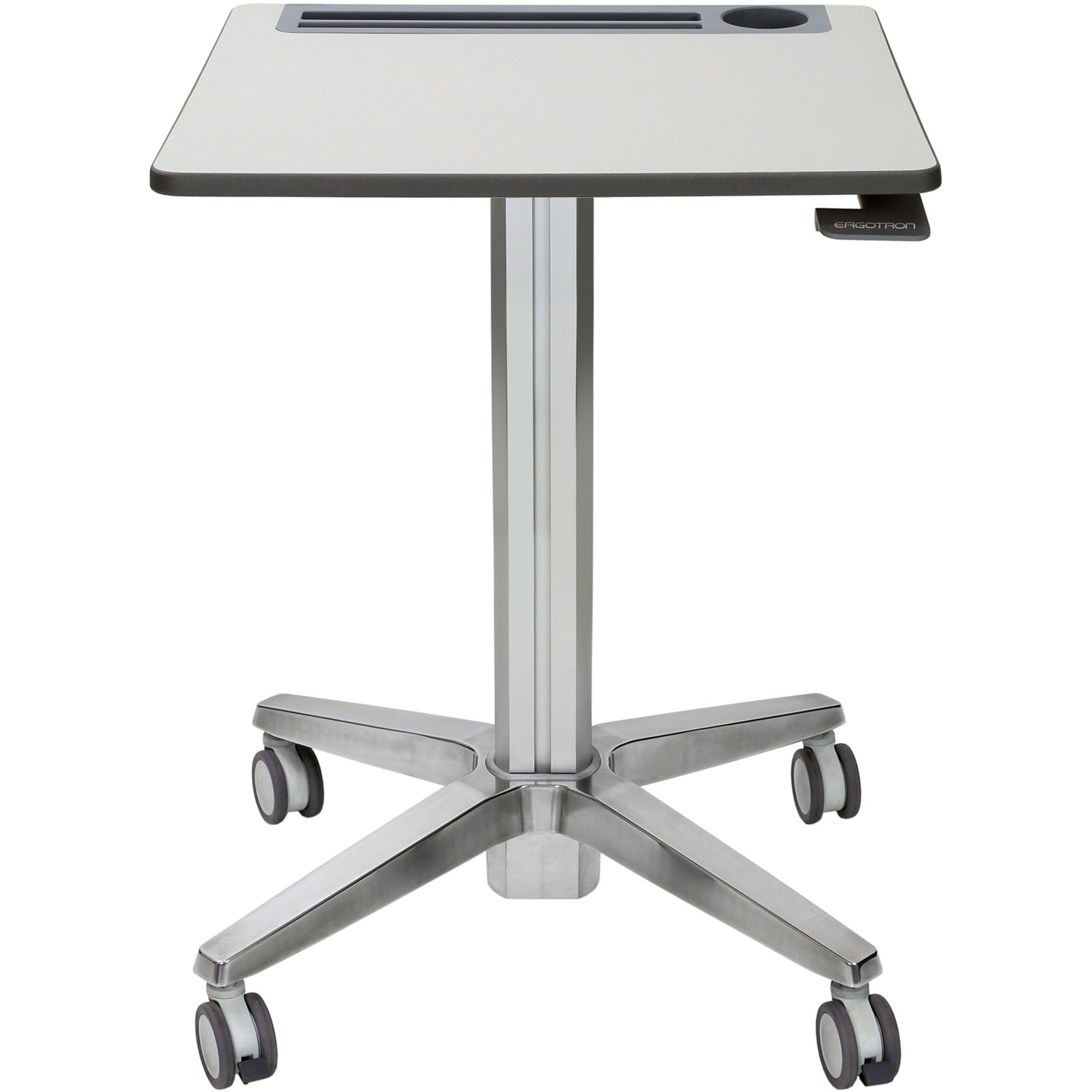 Ergotron – LearnFit Mobile Standing Desk, Rolling Laptop Sit Stand Desk – Short, Grey