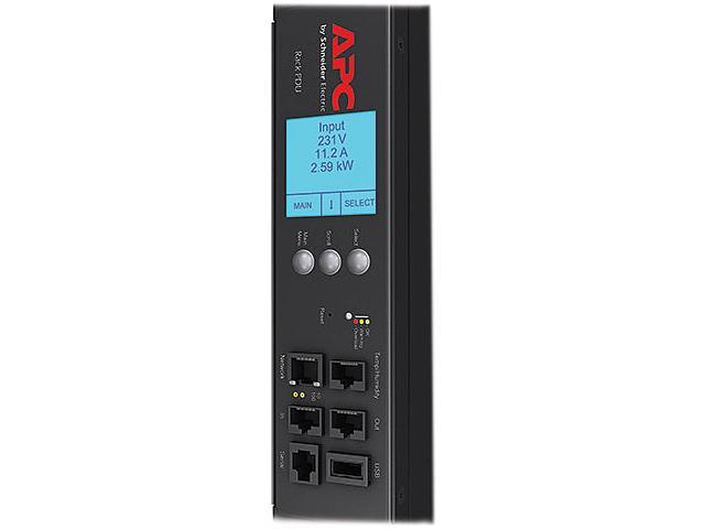 Rack PDU 2G. Metered by Outlet with Switching, ZeroU, 20A/208V, 16A/230V, (21) C13 & (3) C19
