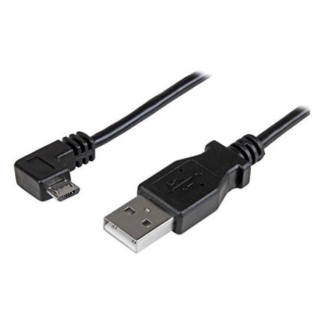 0.5m Right Angle Micro USB Cable - 24AWG