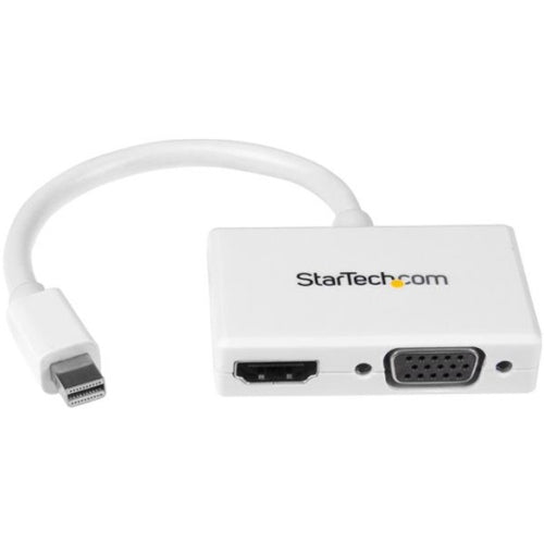 StarTech 2-in-1 Mini DisplayPort to HDMI or VGA Adapter Converter, White