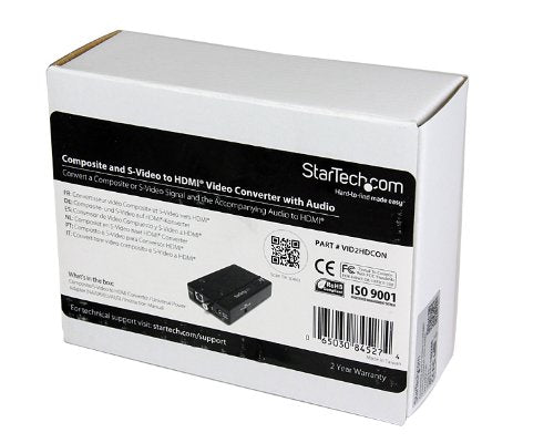Composite and S-Video to HDMI Converter with Audio