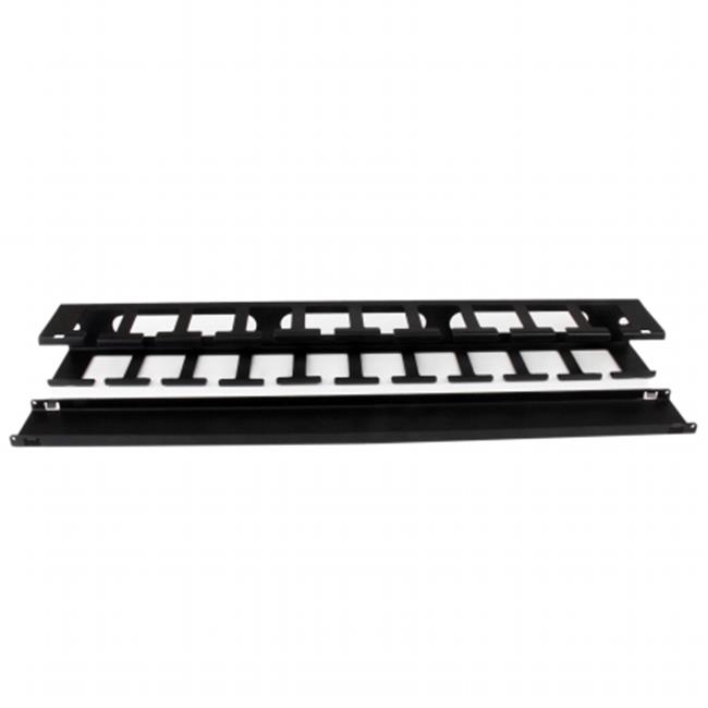 1U Finger Duct Cable Manager w/ Cover