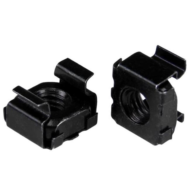 M6 Cage Nuts - 50 Pack Black