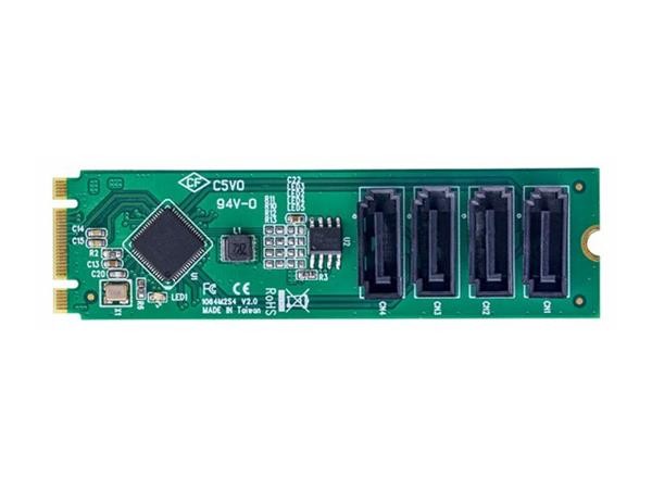 4-Port M.2 to SATA Adapter Card