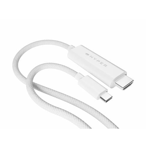 4K USB-CA TO HDMI CABLE WHITE