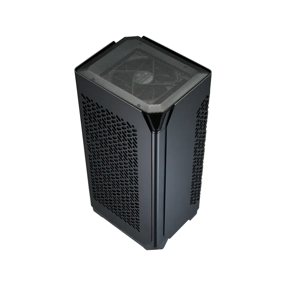 Cooler Master NCORE 100 Air Mini-ITX PC Tower Case, Anodized Aluminum, 356mm Vertical Triple-Slot Mount GPU, SFX PSU 130mm | Air Cooler Up to 70 mm, Compatible RTX 5080 | RX 9070 XT