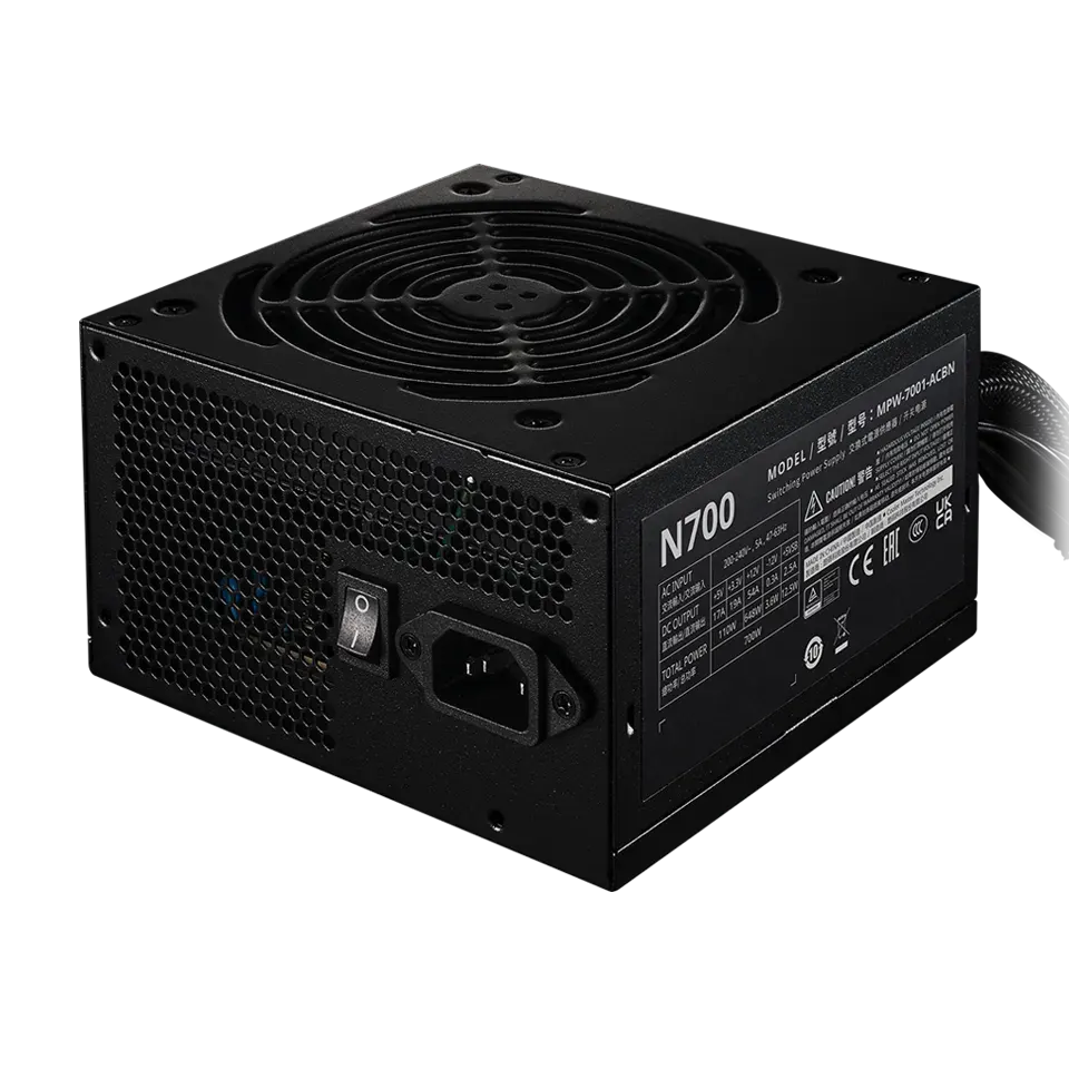 Cooler Master Elite NEX N400 700W ATX Power Supply – 120mm Fan, Entry-Level PSU, 3-Year Warranty