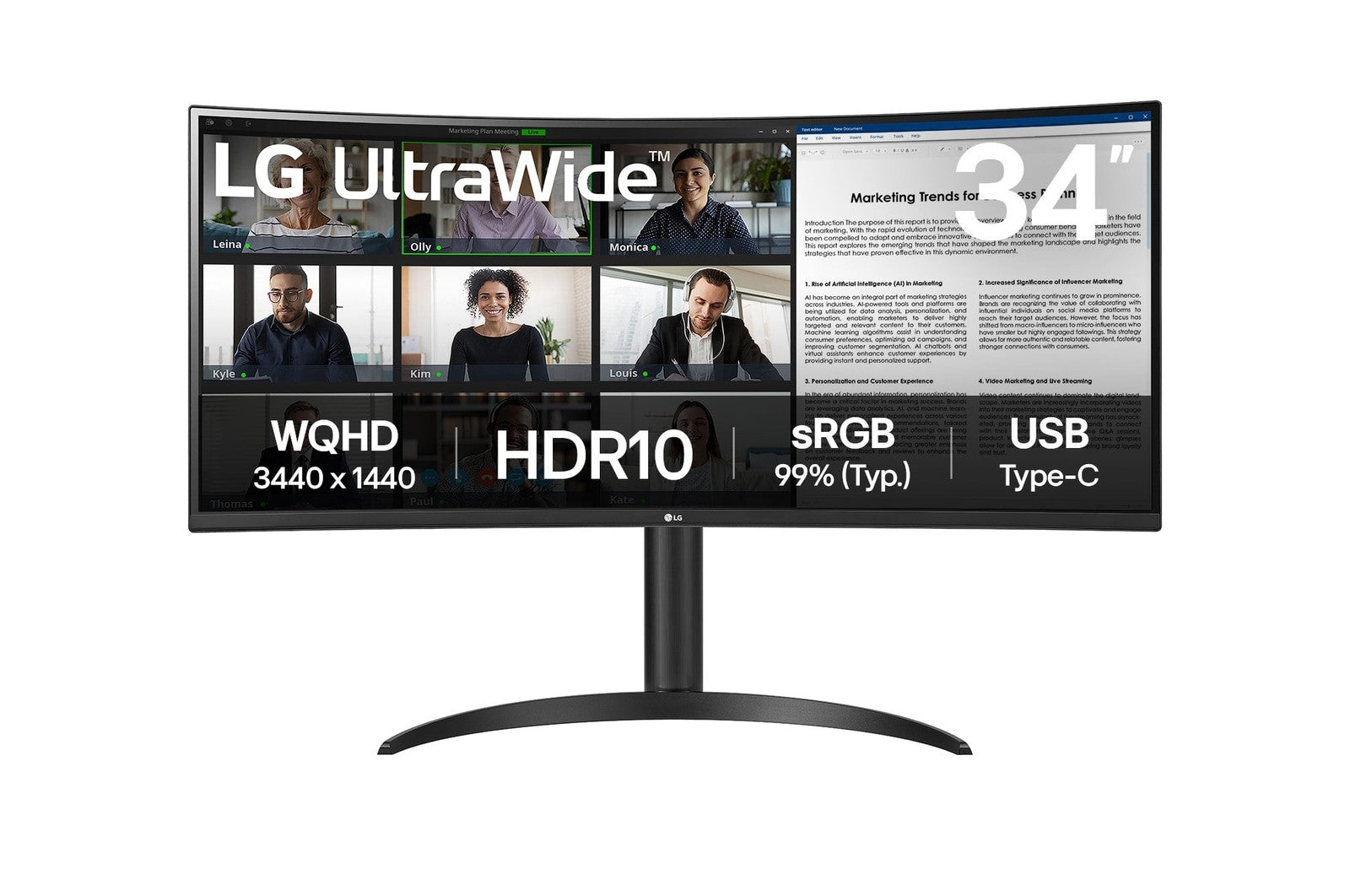 LG 34WR50QK-B - 34