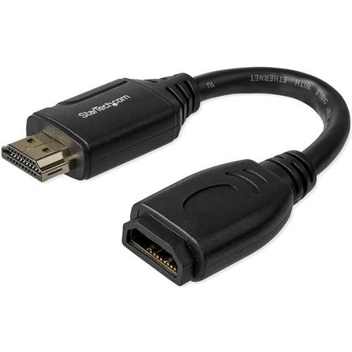 Startech 6In High Speed Hdmi Port Saver Cable with 4K 60Hz Short Hdmi 2.0 M HD2MF6INL
