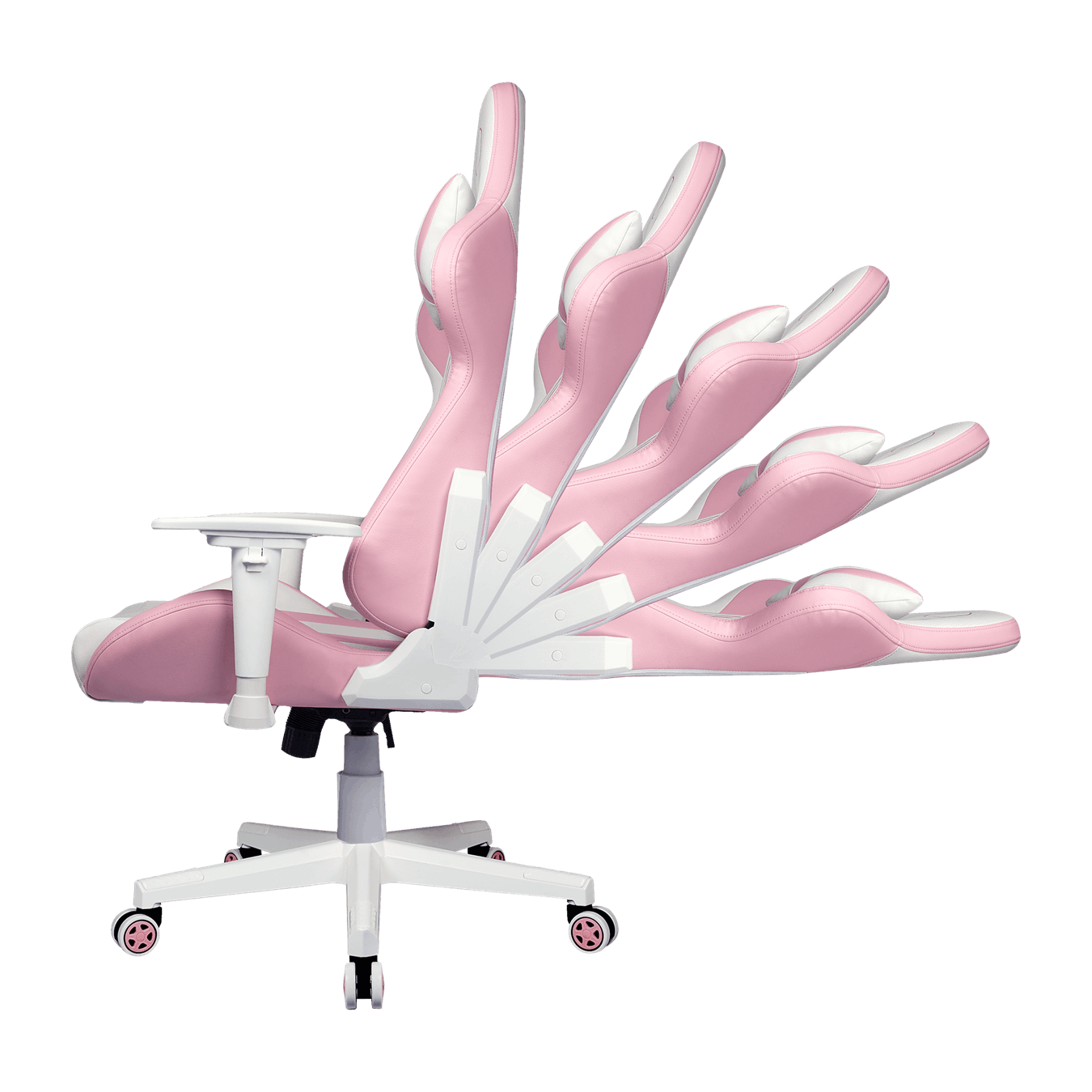 Cooler Master Caliber R1S Gaming Rose White Premium Comfort&Style Breathable Leather Er