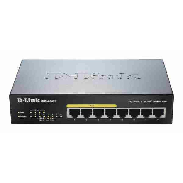 8-PORT 10/100/1000MBPS UNMANAGED SWITCH