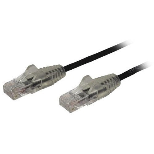 Black Slim CAT6 Patch Cable 2m