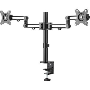 Desk Mount Dual Monitor Arm - Desk Clamp VESA Compatible Monitor Mount