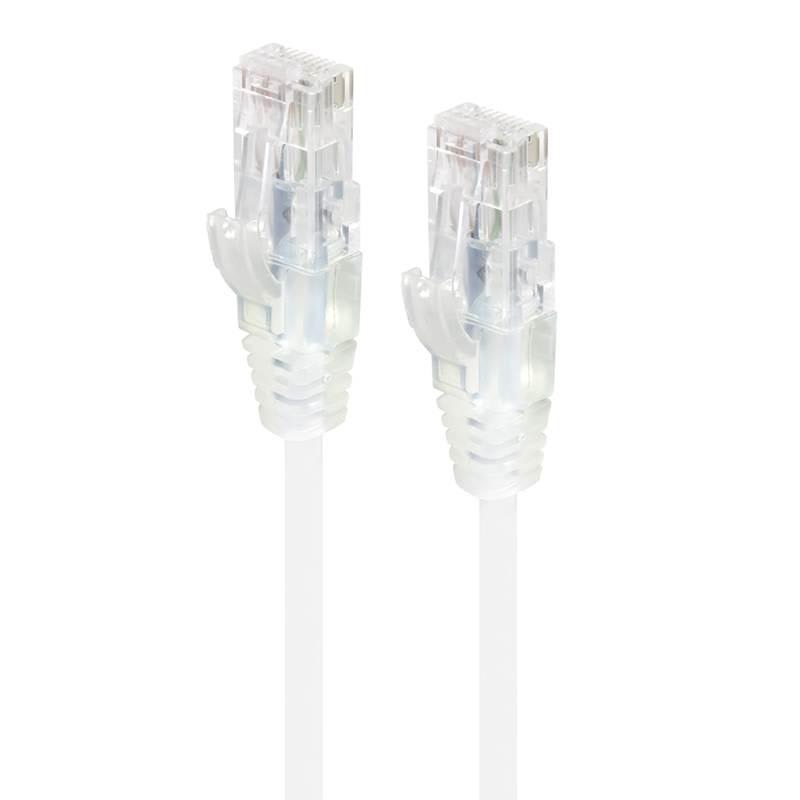 Alogic 0.50M White Ultra Slim Cat6 Network Cable 28Awg Series Alpha
