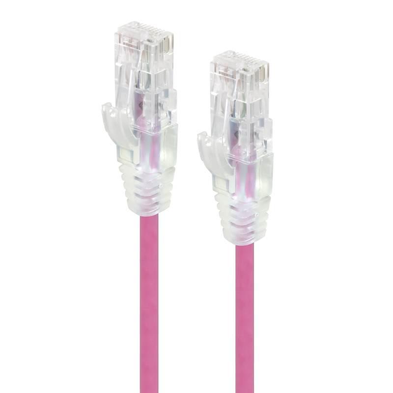 Alogic 1.5M Pink Ultra Slim Cat6 Network Cable Utp 28Awg Series Alpha