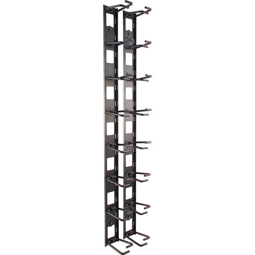 Vertical Cable Organizer. 8 Cable Rings.