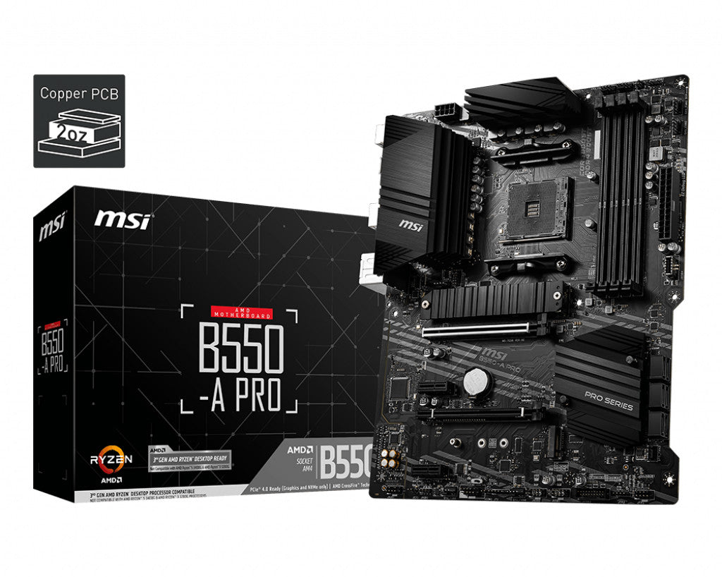 Msi B550-a Pro Motherboard Socket Am4 Atx Amd B550