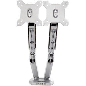 Desk Mount Dual Monitor Arm w/ USB/Audio