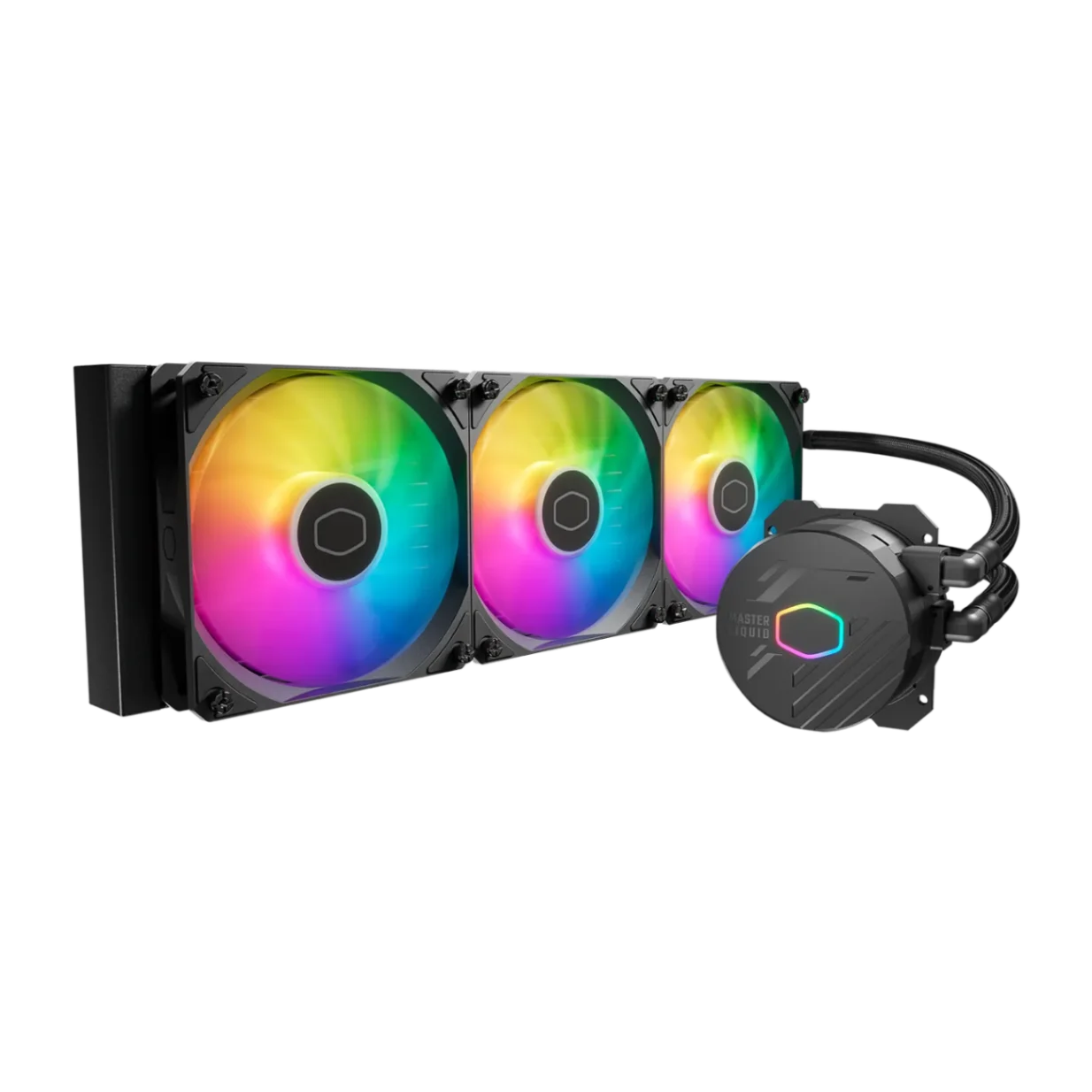 Cooler Master MasterLiquid ML360L ARGB AIO Liquid CPU Cooler – 360mm Radiator, Triple 120mm ARGB Fans, Dual Chamber Pump, 5-Year Warranty