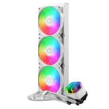 Cooler Master MasterLiquid ML360L ARGB AIO Liquid CPU Cooler – White, 360mm Radiator, Triple 120mm ARGB Fans, Dual Chamber Pump, 5-Year Warranty