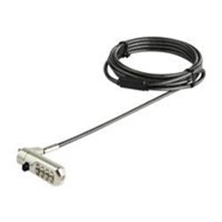 6.6ft Anti-theft Vinyl Coated Steel Combination Laptop Cable Lock