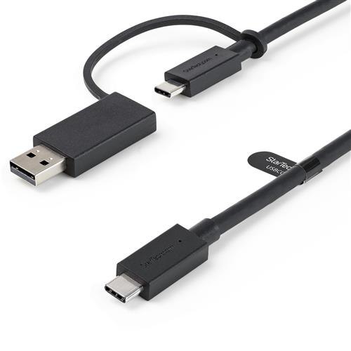 1m Hybrid USB-C Cable w/ USB-A Adapter