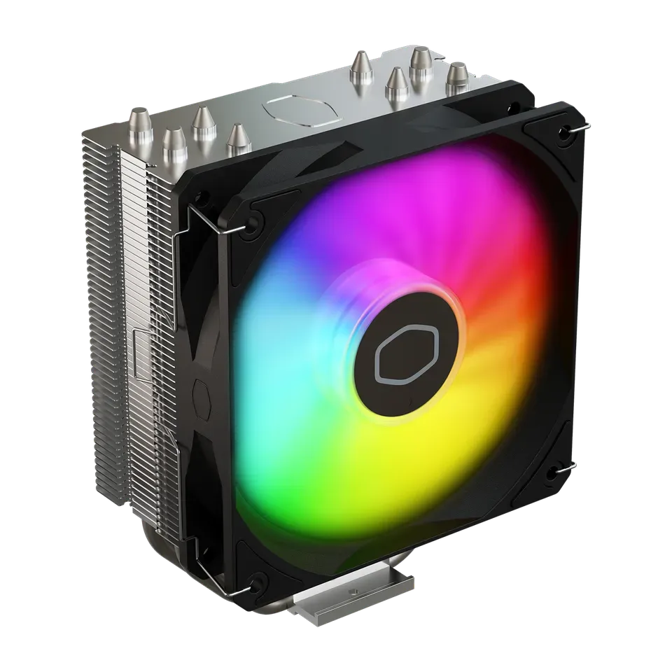 Cooler Master Hyper 212 Spectrum ARGB CPU Air Cooler, 4 Heat Pipes, 120mm Fan, Black Coated, 2 Year Warranty