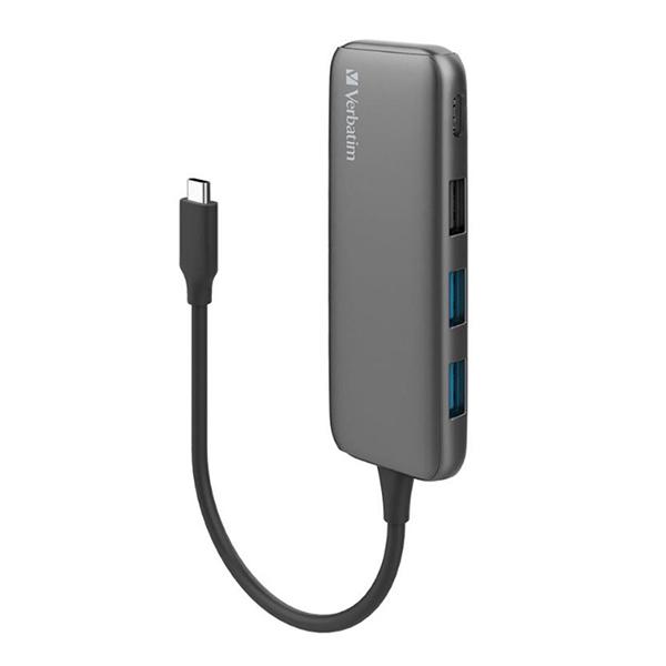 USB-C HUB WITH USB3 1X USB C PORT -GREY