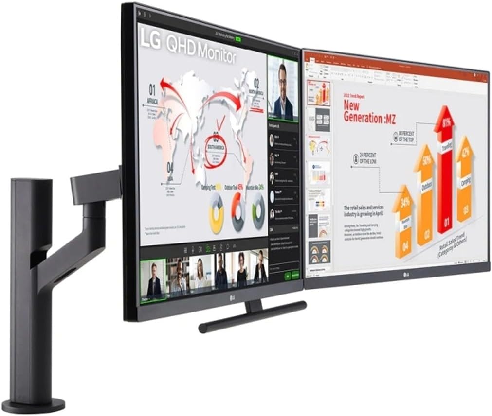 LG 27QP88D-BS QHD IPS LED Monitor, 27-Inch Size