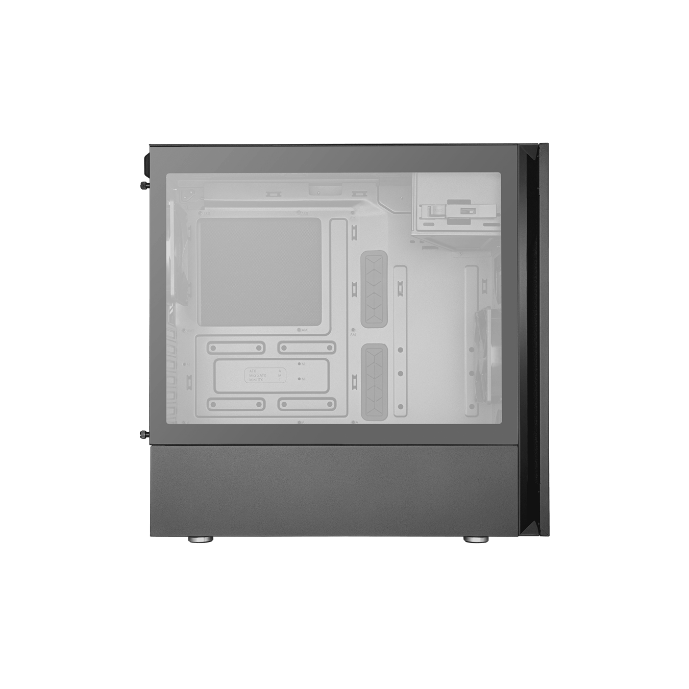 Cooler Master Atx Case Tempered Glass Side Panel Sound Dampening 2Yr | Gaming | PC | RGB