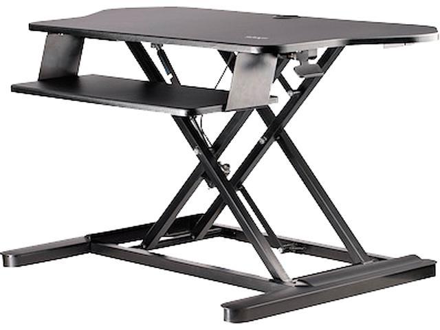 Corner Sit Stand Desk Converter 35x21in