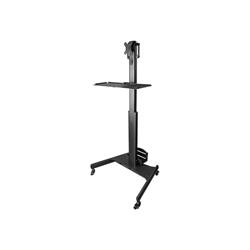 Mobile Workstation Cart with Monitor Mount