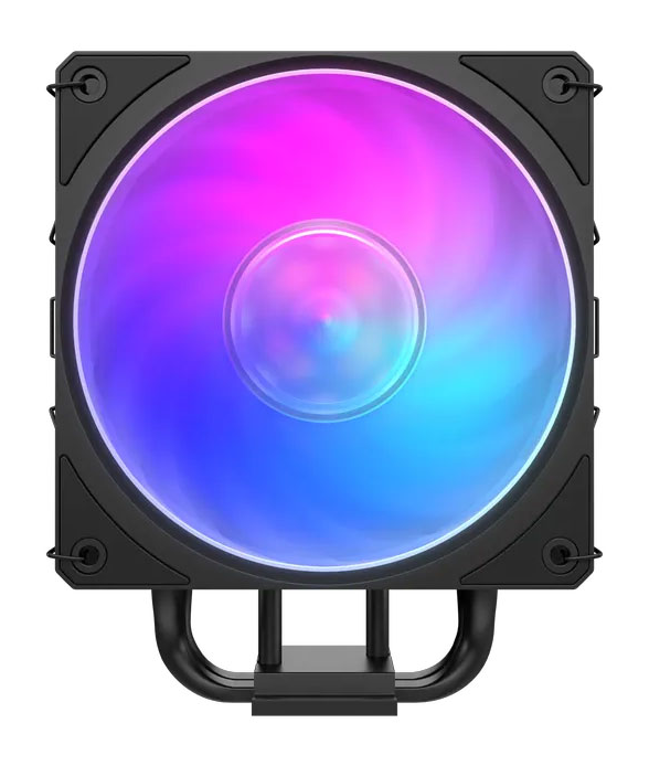 Cooler Master Hyper 212 ARGB CPU Air Cooler, 2 Heat Pipes, 120mm Fan, Full Black Coated, 5 Year Warranty