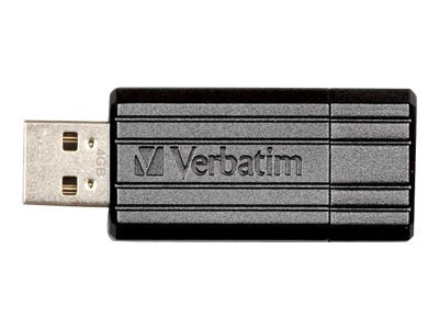 PinStripe 32GB USB 2.0 Flash Drive - Black