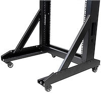 Startech 2-Post Server Rack with Casters - 42U