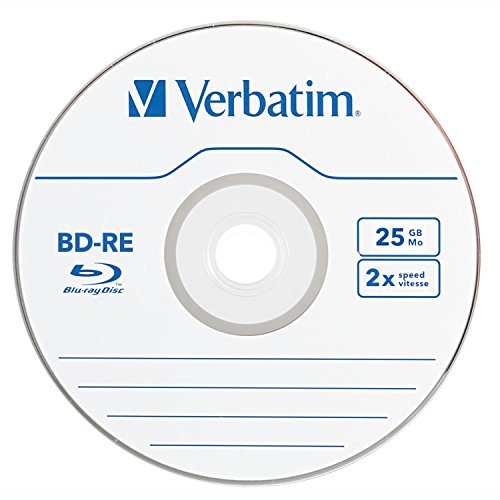 Verbatim 43615 2x 5GB Blu-ray Rewritable Media - 5 Pack