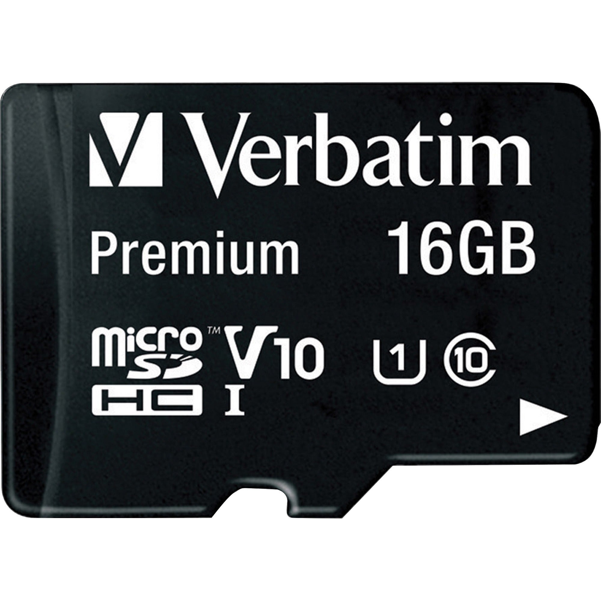 Verbatim MicroSDHC Card with Adapter- Class 10- 16GB